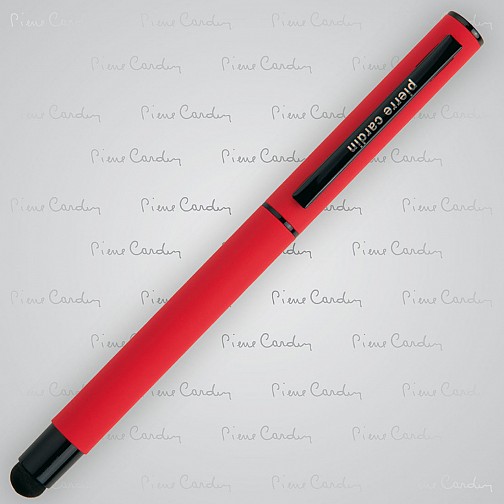 Pióro kulkowe touch pen, soft touch CELEBRATION Pierre Cardin - czerwony - (GM-B030060-3IP305)