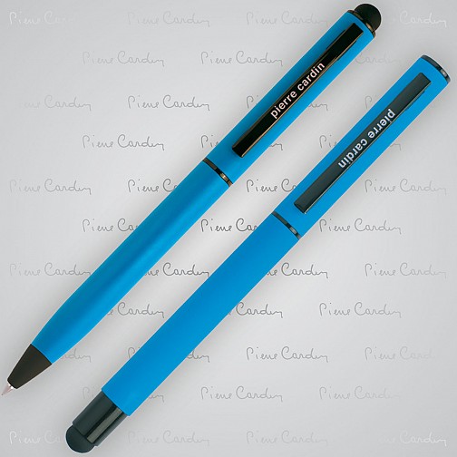 Zestaw piśmienny touch pen, soft touch CELEBRATION Pierre Cardin - jasnoniebieski - (GM-B040100-5IP324)