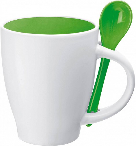 Kubek ceramiczny - zielony - (GM-85095-09)