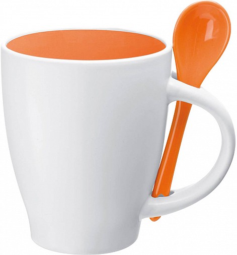 Kubek ceramiczny - pomarańczowy - (GM-85095-10)