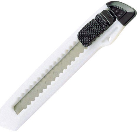 Nóż do kartonu - biały - (GM-89001-06)