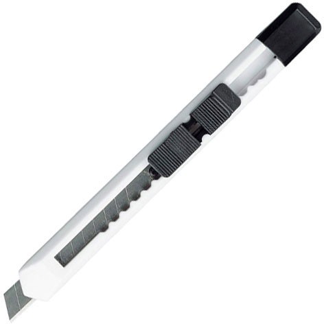 Nóż do kartonu - biały - (GM-89003-06)