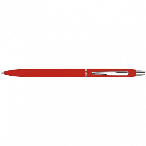 Długopis metalowy - gumowany - czerwony - (GM-10715-05)