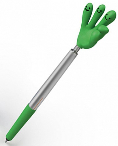 Długopis plastikowy CrisMa Smile Hand - zielony - (GM-13415-09)
