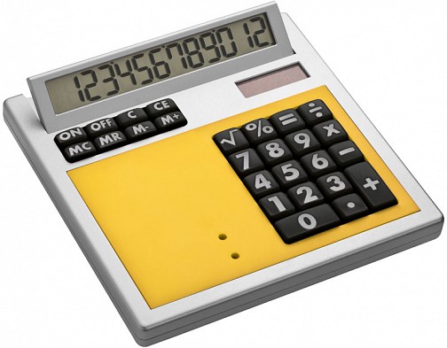 Kalkulator CrisMa - żółty - (GM-33417-08)