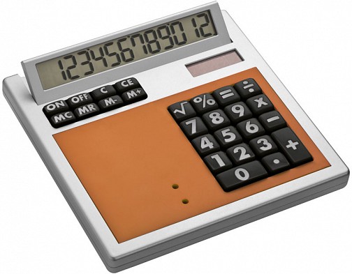 Kalkulator CrisMa - pomarańczowy - (GM-33417-10)