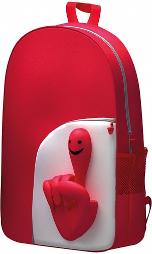Plecak CrisMa Smile Hand - czerwony - (GM-64445-05)