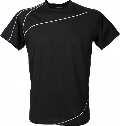 T-shirt RILA MEN - czarny - (GM-T04002-06AJ303)