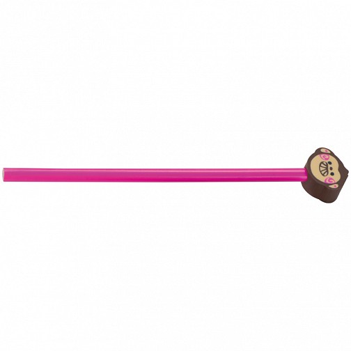 Ołówek z gumką - różowy - (GM-10620-11)