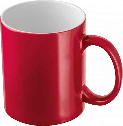 Kubek ceramiczny - czerwony - (GM-80095-05)
