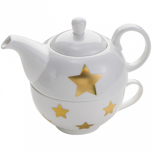 Porcelanowy zestaw do herbaty - biały - (GM-80615-06)