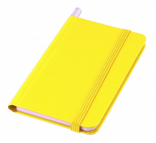 Notes A7 z ołówkiem - żółty - (GM-T250550-08)