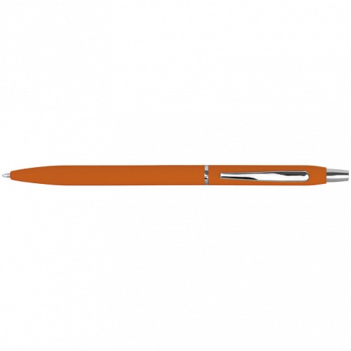 Długopis metalowy - gumowany - pomarańczowy - (GM-10715-10)