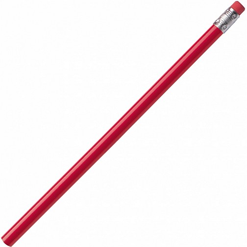 Ołówek z gumką - czerwony - (GM-10393-05)