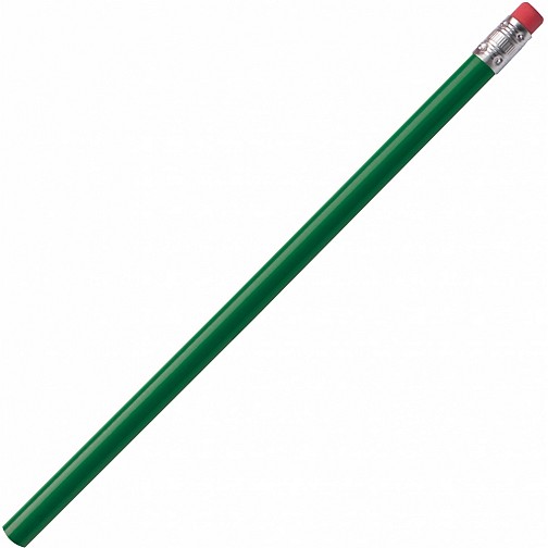 Ołówek z gumką - zielony - (GM-10393-09)