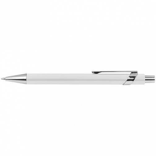 Długopis metalowy - gumowany - biały - (GM-10716-06)