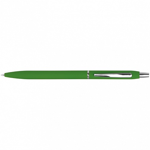 Długopis metalowy - gumowany - zielony - (GM-10715-09)