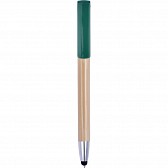 Bambusowy długopis, touch pen, stojak na telefon (V1929-06)