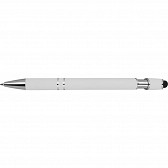 Długopis plastikowy touch pen - biały - (GM-13689-06)