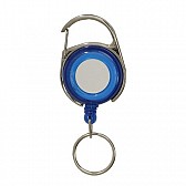 Ski-pass z karabińczykiem, niebieski/srebrny  (R08000)