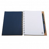 Notes eco z długopisem, granatowy/beżowy  (R73796.04)