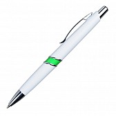 Długopis Shorty, zielony/biały  (R73380.05)