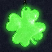 Brelok odblaskowy Lucky Clover, zielony  (R73243.51)