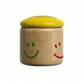 Temperówka Happy Face, żółty/brązowy  (R74010)