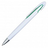 Długopis Advert, zielony/biały  (R73430.05)