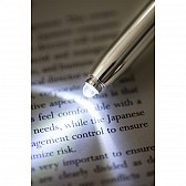 Długopis – latarka LED Pen Light, niebieski/srebrny  (R35650.04)