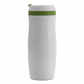 Kubek izotermiczny Viki 390 ml, zielony/biały  (R08336.05)