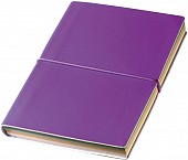 Notes z kolorowymi kartkami i gumką - fioletowy - (GM-28211-12)