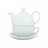 Czajnik i filiżanka do herbaty - biały - (GM-88854-06)