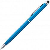 Długopis plastikowy do ekranów dotykowych - jasno niebieski - (GM-18786-24)