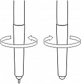Długopis plastikowy CrisMa Smile Hand - turkusowy - (GM-13415-14)