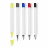 Ołówek, zakreślacz i 3 długopisy (V1314-02)