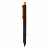 Delikatny w dotyku, czarny długopis X3 (P610.978)