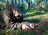 Nóż do grzybów PILZ - brązowy - (GM-F1900200SA3-01)