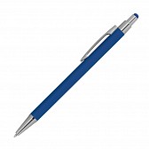 Długopis metalowy, gumowany - niebieski - (GM-10964-04)