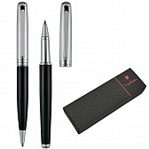 Zestaw piśmienny długopis i pióro kulkowe DIDIER Pierre Cardin - czarny - (GM-B0400500IP3-03)