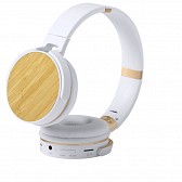 Bezprzewodowe słuchawki nauszne, bambusowe elementy (V0366-16)