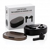 Bezprzewodowe słuchawki douszne TWS Light Up Logo (P329.181)