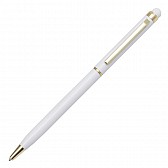 Długopis aluminiowy Touch Tip Gold, biały  (R73409.06)