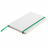 Notatnik Carmona 130/210, zielony/biały  (R64241.05)