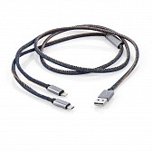 Kabel USB 2 w 1 JEANS (GA-09070)