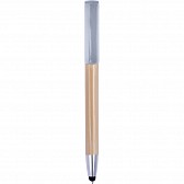 Bambusowy długopis, touch pen, stojak na telefon (V1929-32)