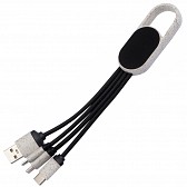 Kabel do ładowania 3w1 - beżowy - (GM-31961-13)