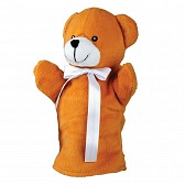 Pacynka Teddy Bear, brązowy/biały  (R73903.10)