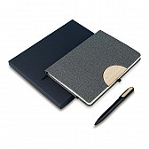 Zestaw notes z długopisem Fold, szary (R64209.21)