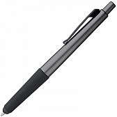 Długopis plastikowy do ekranów dotykowych - ciemno szary - (GM-18882-77)